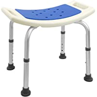 PRIMEMATIK - Taburete de Ducha ergonómico Antideslizante Regulable en Altura Acolchado